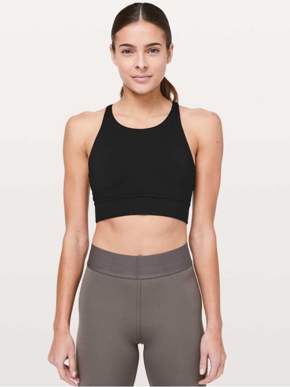 Lululemon x Soulcycle Black High-Neck Sports Bra